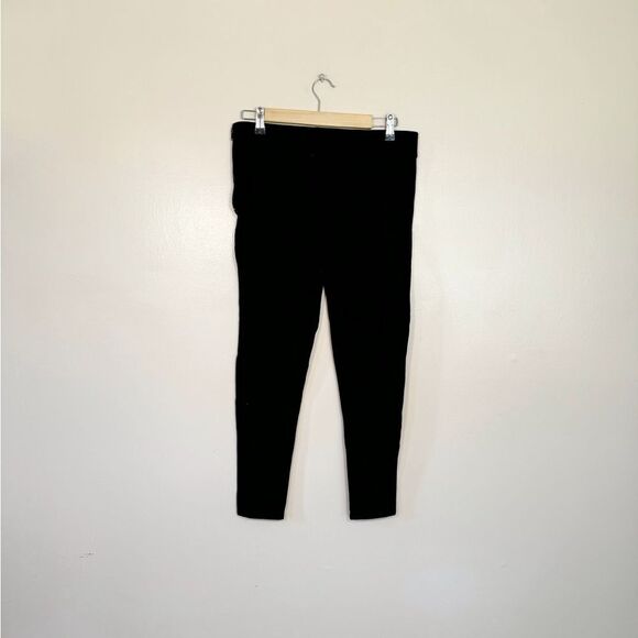 SALE! Black Ann Taylor Skinny Cropped Pull-On Pants Size 10 EUC - Picture 2 of 5